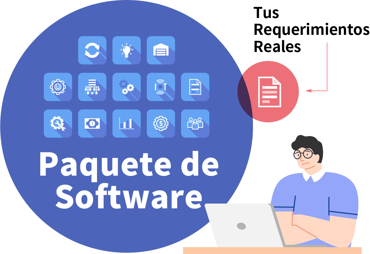 Paquete de software vs. tus requerimientos reales