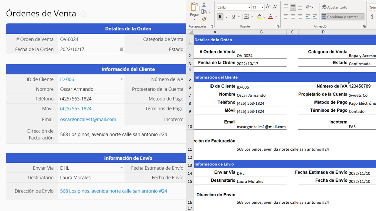 Genera documentos Word y Excel directamente desde tu base de datos y descarga múltiples documentos de forma masiva cuando lo necesites.